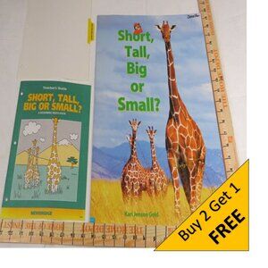 Short, Tall, Big or Small? BIG BOOK (almost 2 feet tall) with teacher pages